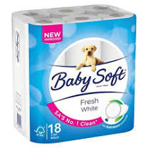 Baby soft toilet paper (fresh white)