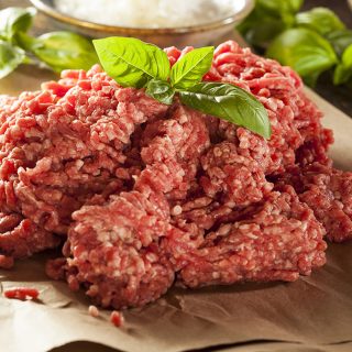 Value ground beef per kg (mince)