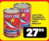 LUCKY STAR PILCHARDS IN TOMATO/CHILLI SAUCE 400g