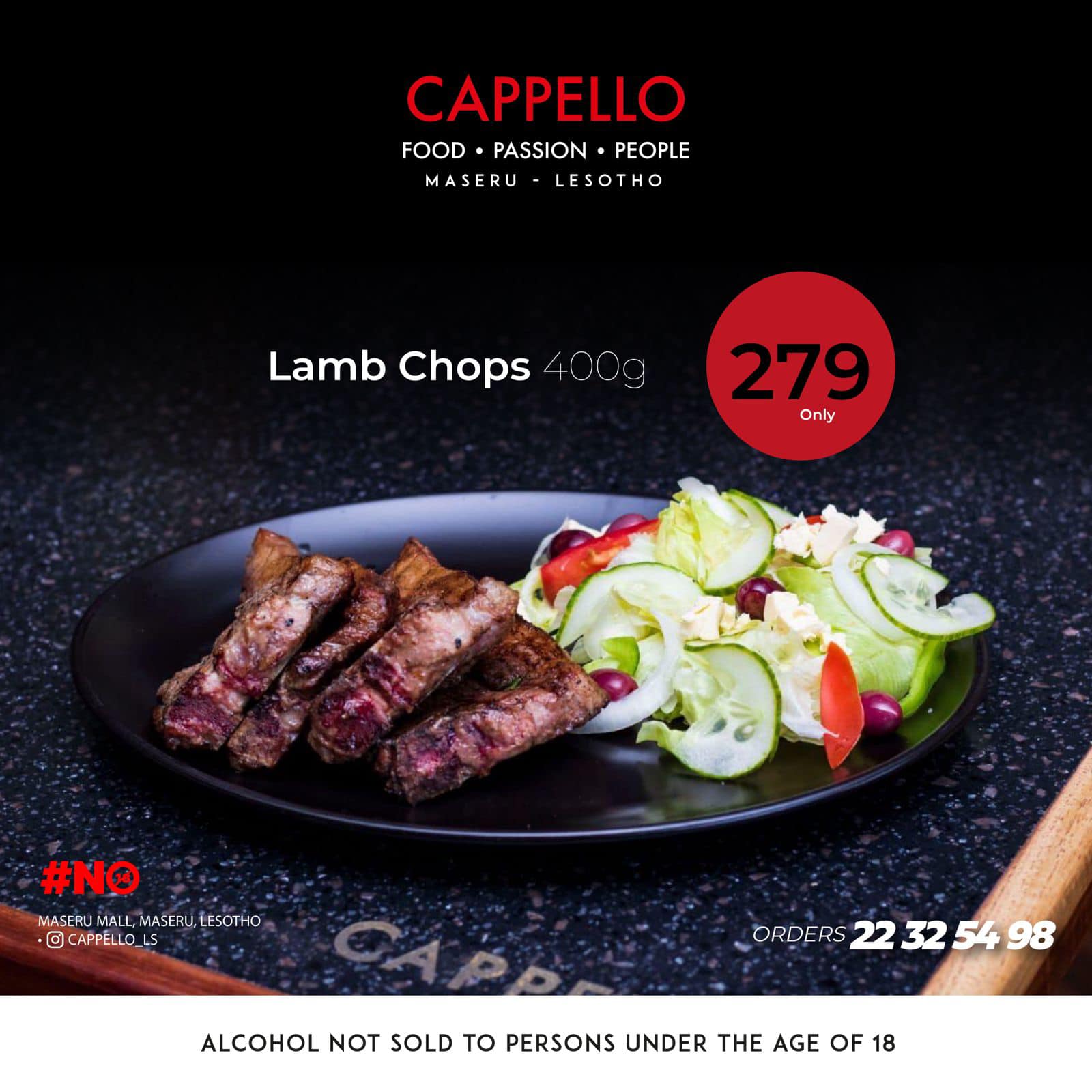 Lamb chops 400g