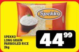 Spekko Long Grain Parboiled Rice 2 kg